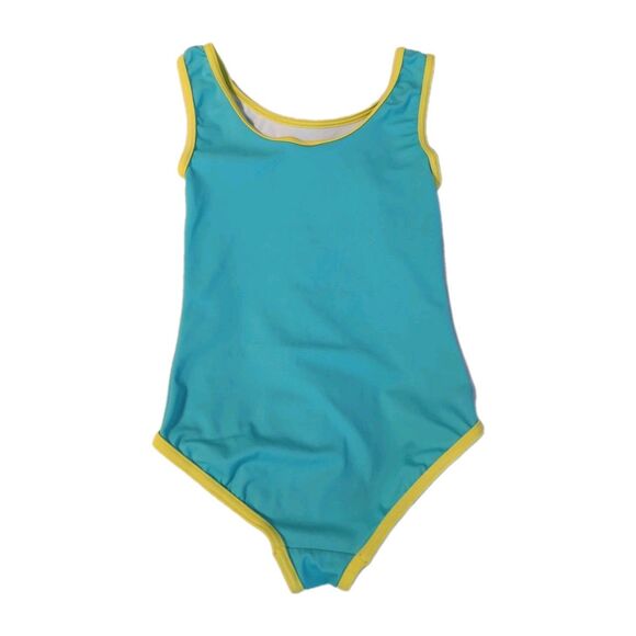 Mini Boden Girl's One-Piece Swimsuit Bird Summer Pool Water Park Blue Sz 7-8 - Picture 3 of 8